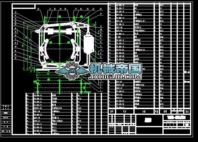 制動(dòng)器總成的現(xiàn)場(chǎng)裝配圖